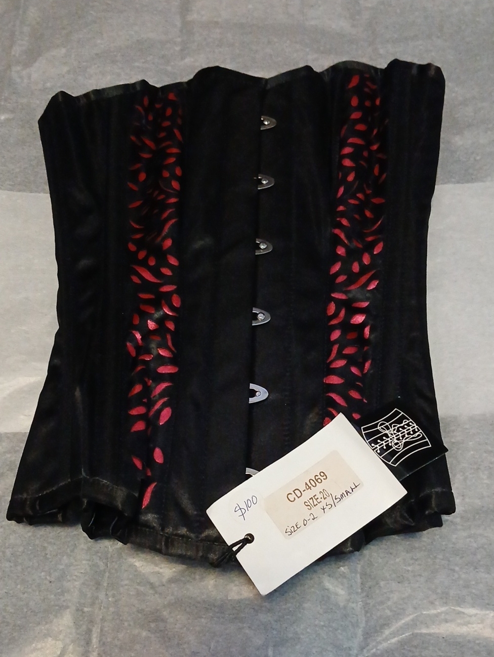 Black and Pink Authentic Overbust Corset - Women Shapewear